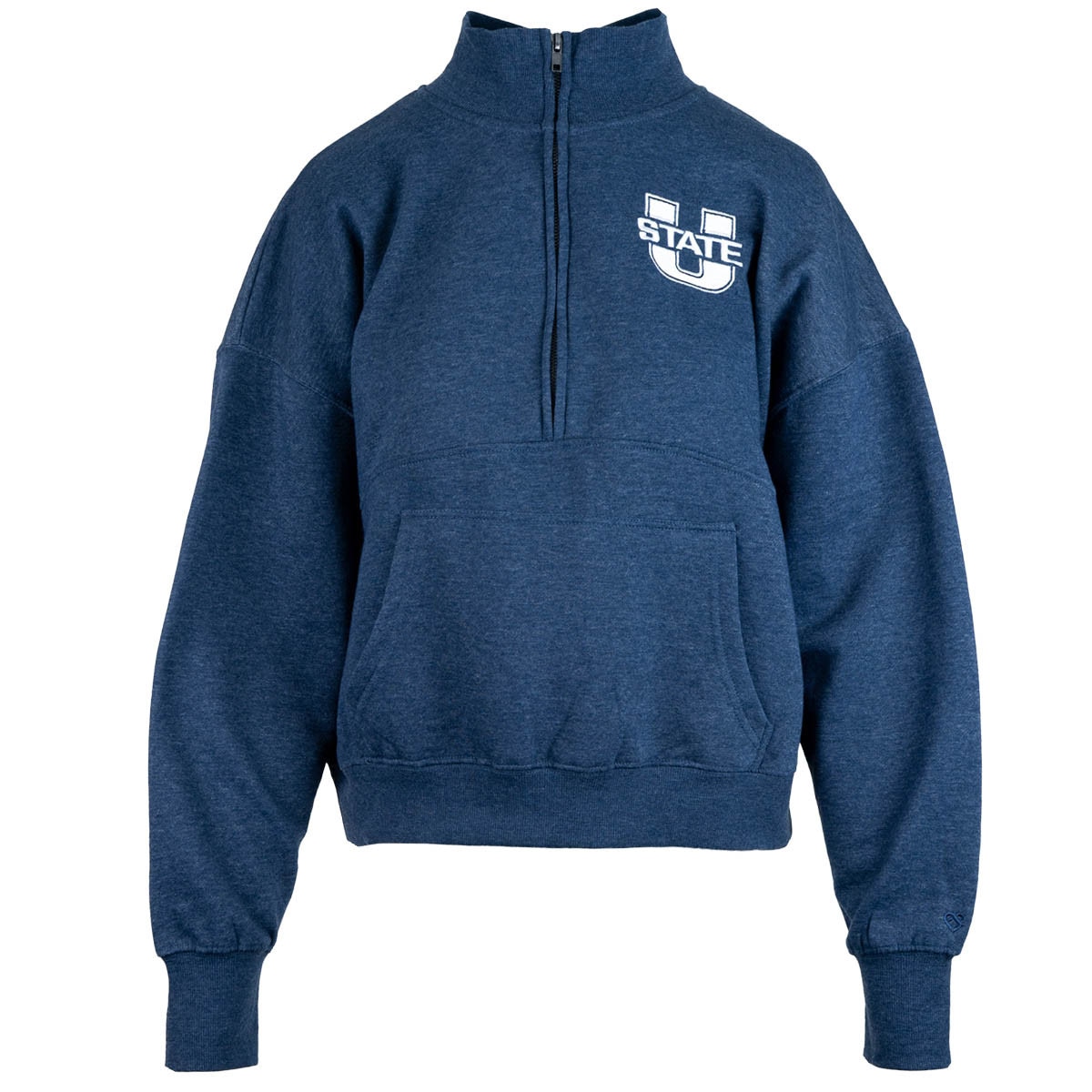 Women's u-state aggies navy half zip crew sweatshirt